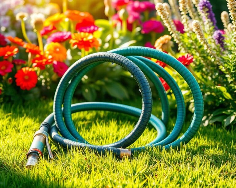 Intelligente Gartenschläuche mit Wasserstopp