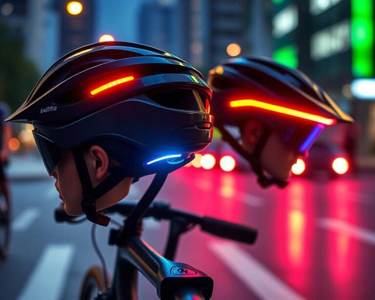 Smarte Fahrradhelme mit integrierter Beleuchtung