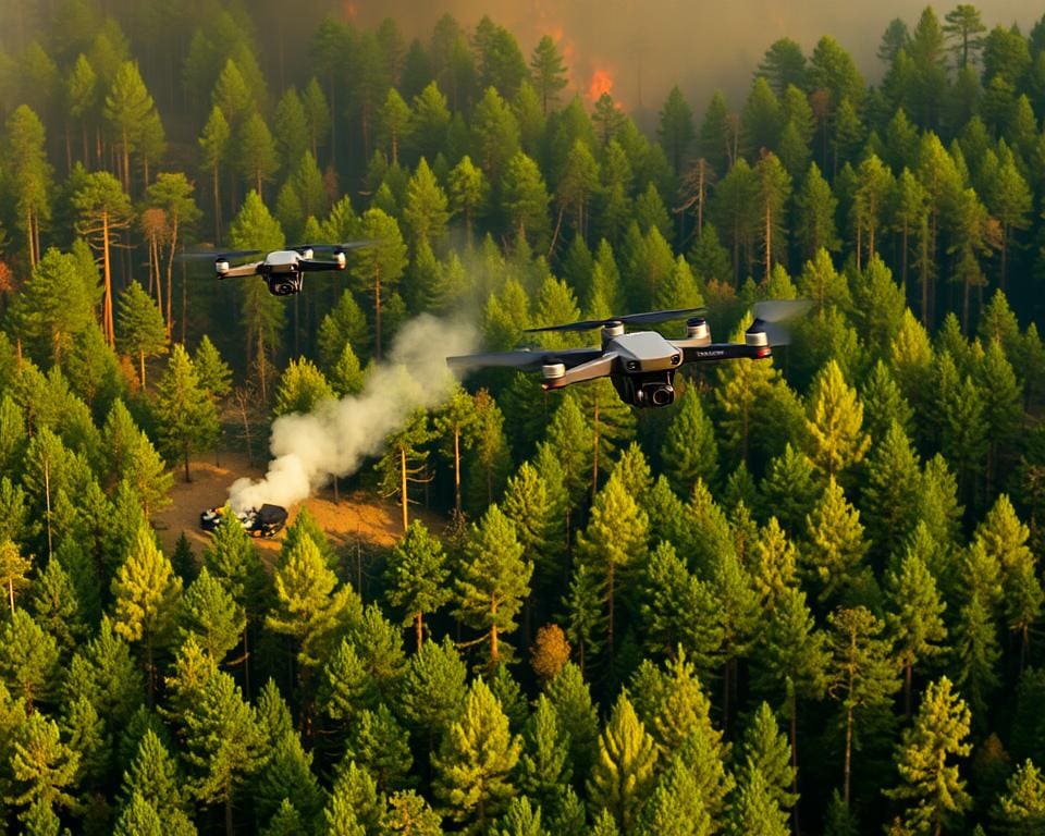 Drohnen in der Waldbrandbekämpfung