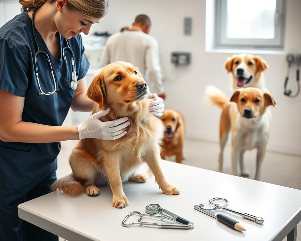 Gesundheitscheck der Hunde