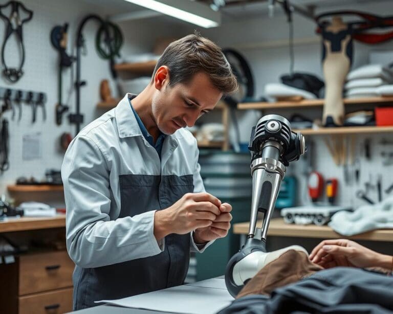 Orthopädiemechaniker: Anpassung von orthopädischen Hilfsmitteln