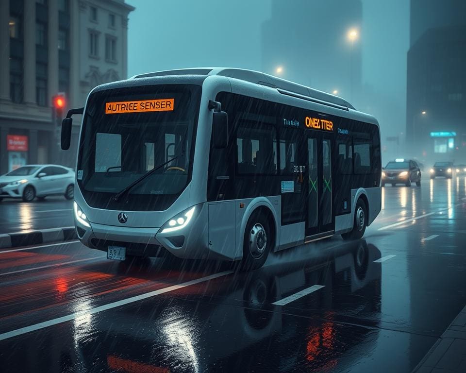 Wie sicher sind autonome Busse bei schlechtem Wetter?