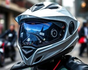 Smarte Motorradhelme mit integriertem HUD