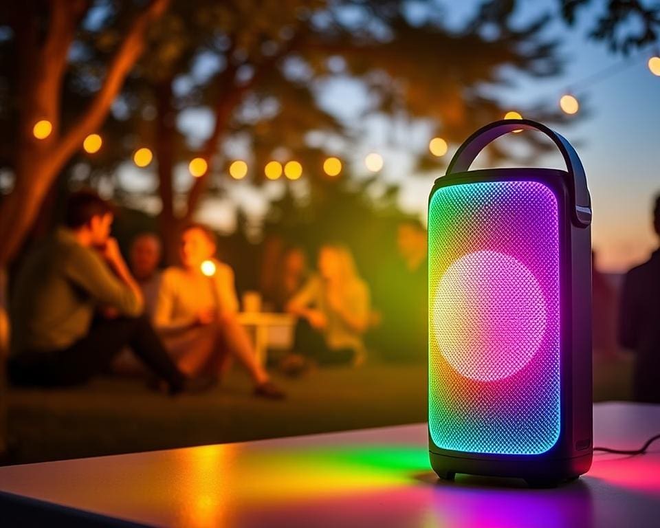 Tragbare Lautsprecher mit Licht: Musik und Ambiente vereint