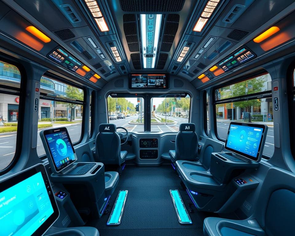 smarte Technologien in Stadtbussen