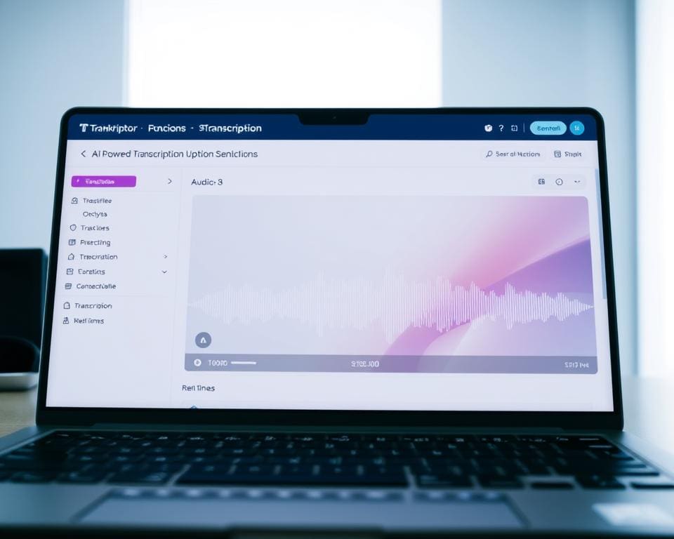 AI-Transkription Funktionen von Transkriptor.com