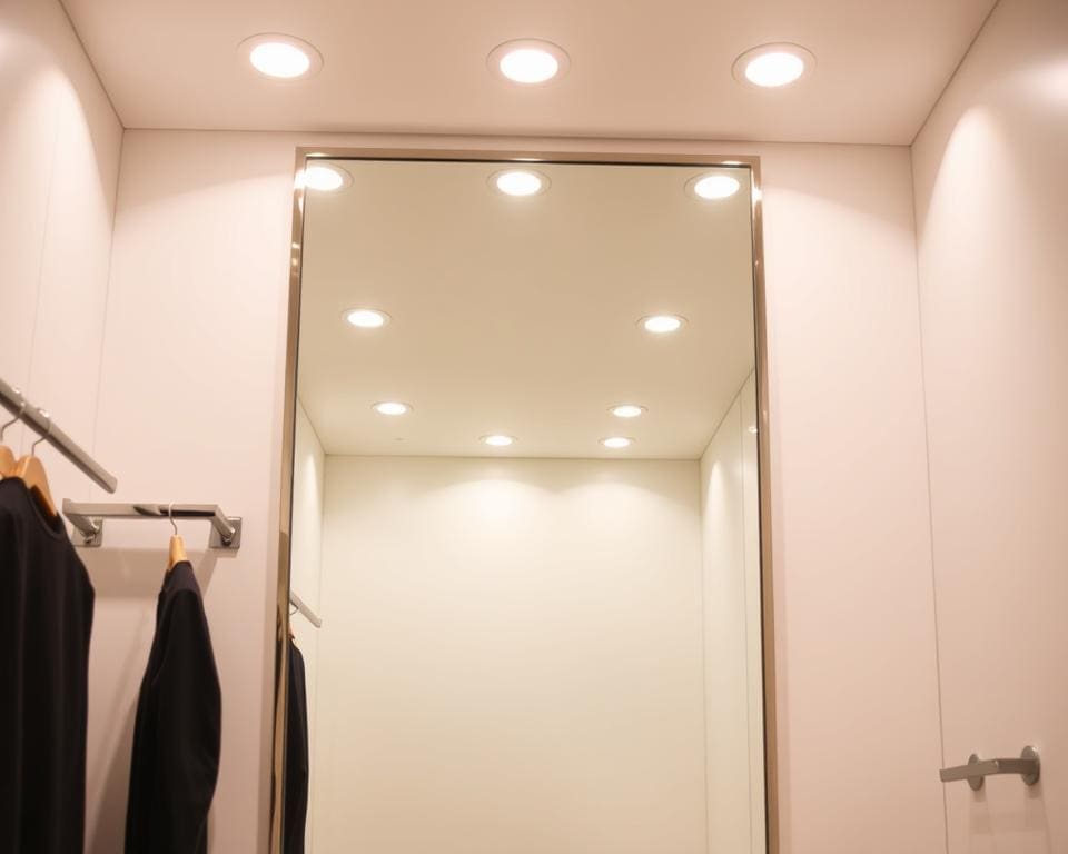Anprobespiegel und Shopdesign