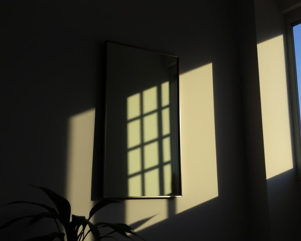 Licht Einfluss auf Spiegelplatzierung