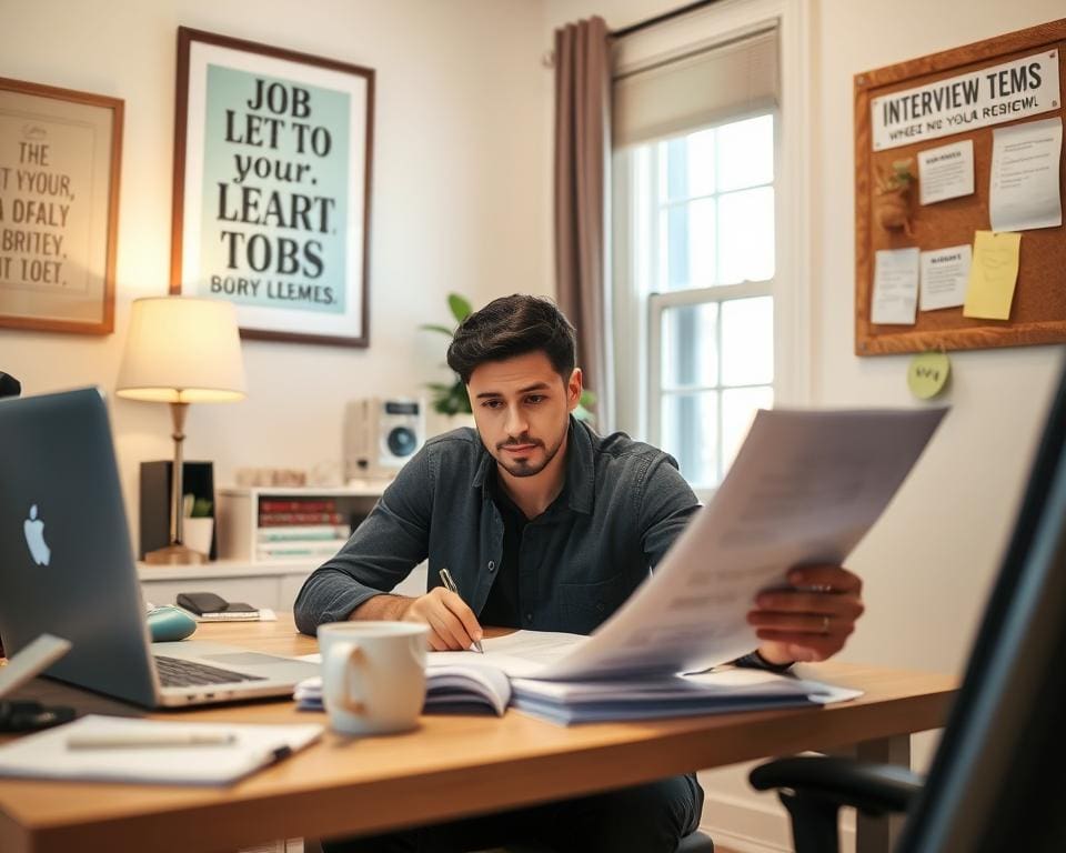 Wie bereitest du dich auf ein Bewerbungsgespraech vor?