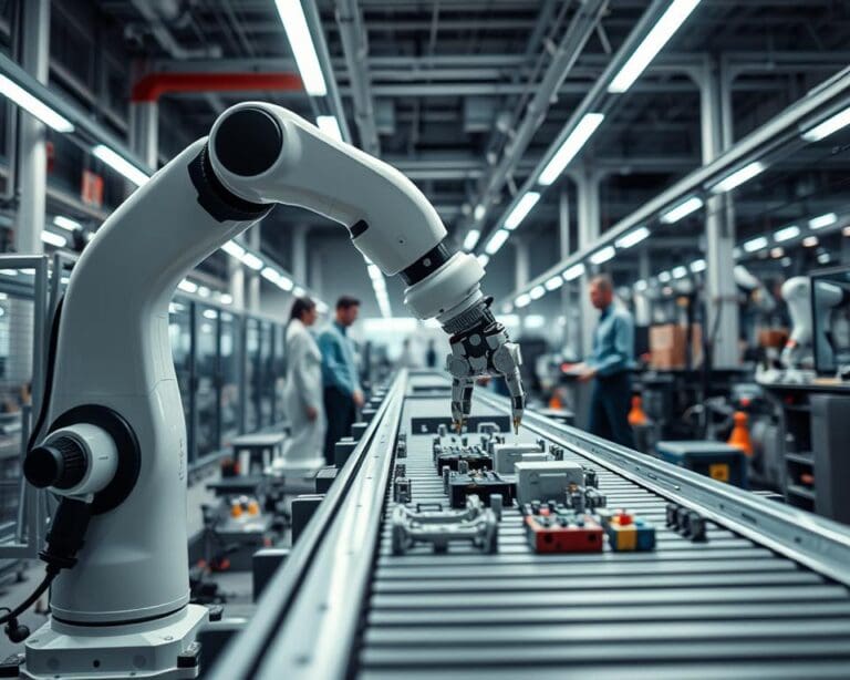 Wie arbeiten Industrieroboter in Fertigungsprozessen?
