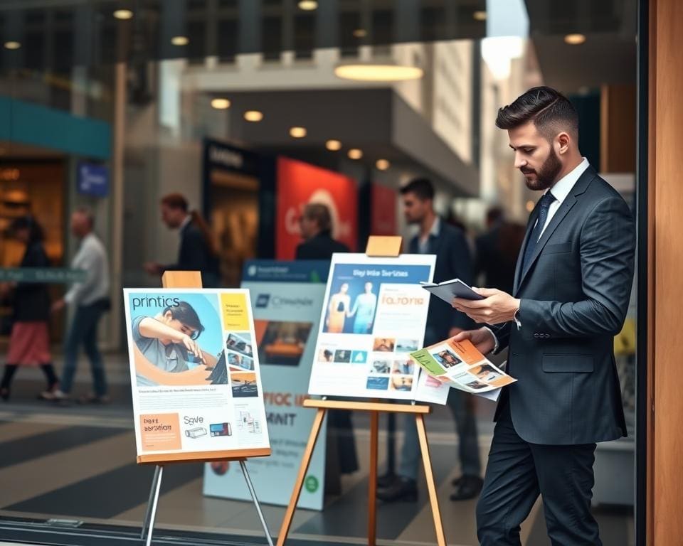 Wie unterstützt ein Printdienst Schaufensterkampagnen?